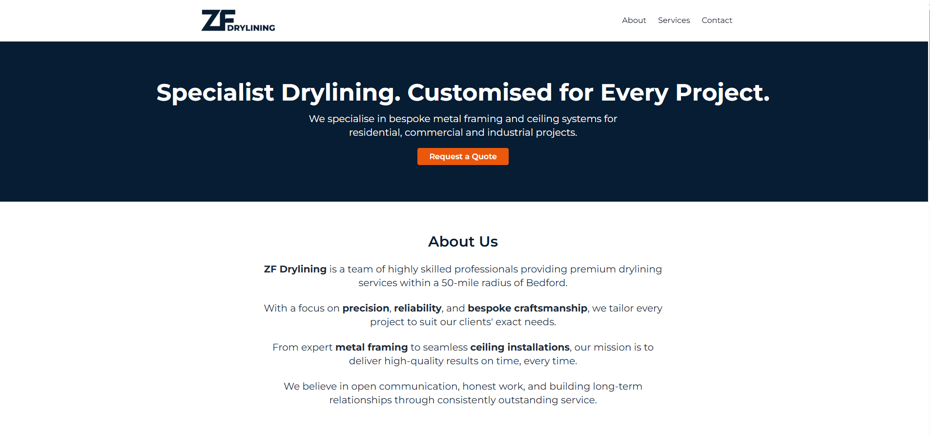 ZF Drylining Website